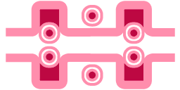 Pink Microchip Motif