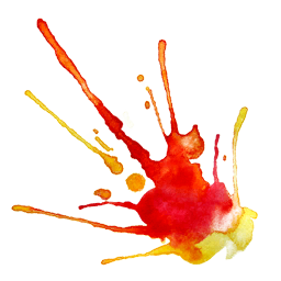 Paint Splat - Red-Yellow