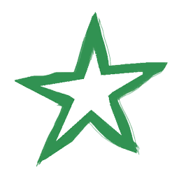Green Star Outline