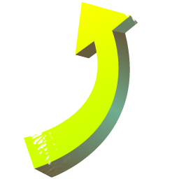 Curved Yellow Arrow