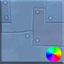 Patchy Metal Wall