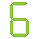 Digital Font Number 6