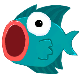 File:Sticker Dimensional Doorways Sea Animals Fish Blue.png