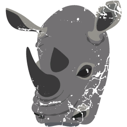 File:Sticker Jacobs Well White Rhino Face.png