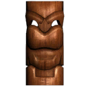 Wooden Tiki Mask 2
