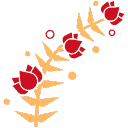 File:Sticker The Orient Wreathe Gold Red.png