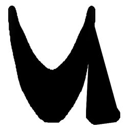 Thick Black Letter U