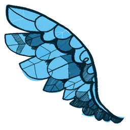 Blue Wing Graphic