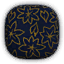 Asian Floral - Dark Blue