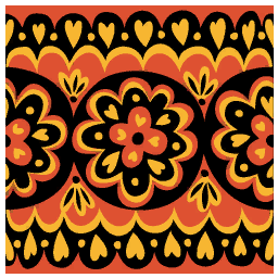 Ziggurat Flower Pattern