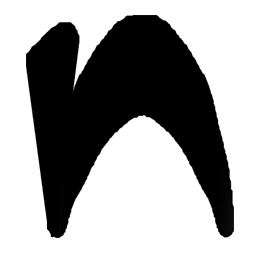 Thick Black Letter N