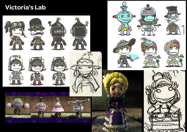 Ditto, featured in a concept sheet for Victoria's Lab after the removal of Popov Factory.