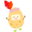Sticker Jacobs Well Cackleberry Character.png