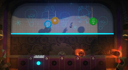 OddSock bouncing over the line. Official screenshot from the LittleBigPlanet Twitter account.[1]