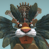 An early polaroid badge used for the Savannah, depicting a screenshot of his in-game object.