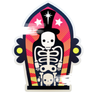Sticker Mexico Graveyard Skull Hat.png
