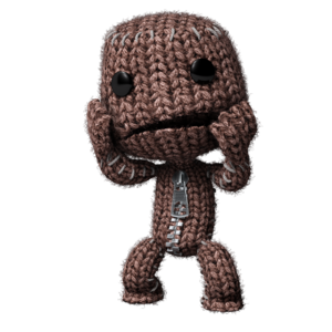 Render Sackboy Standing Scared.png