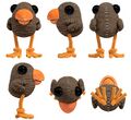Swoop standing at various angles