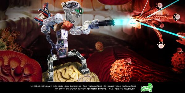 Concept art featuring an action set piece within a human mouth. One of the few known concepts for the Popov's Domain.
