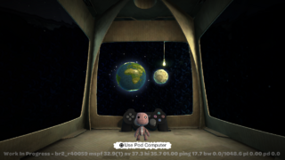 The Pod as it appears in the LittleBigPlanet 2 Pre-Alpha.