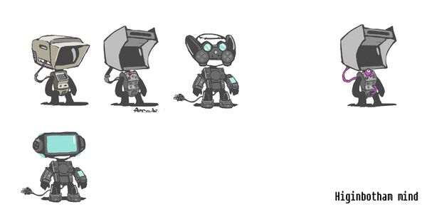 The Computerhead outfit's concept art for its previous designated theme, Higginbotham's Mind.