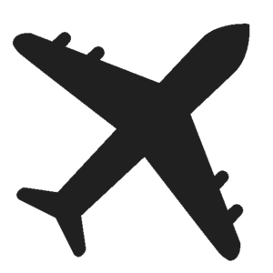 Sticker Unthemed Plane Silhouette.png