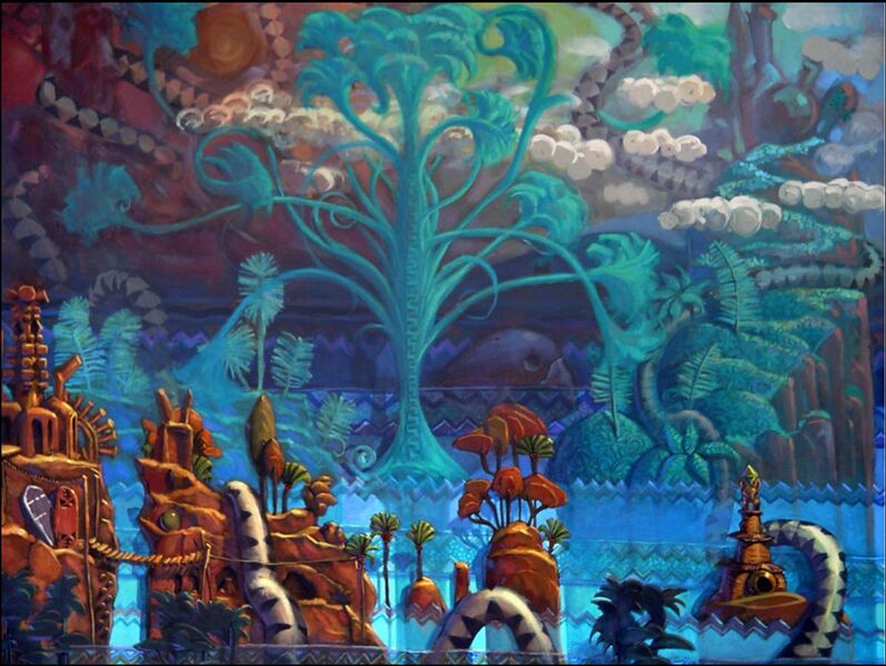 Early concept for the Savannah's background.