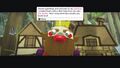 A screenshot of The King's first appearance and dialogue. Official screenshot from the LittleBigPlanet Website.[1]