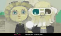 Paint tool parody of American Gothic