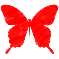 Sticker Unthemed Butterfly Red.png