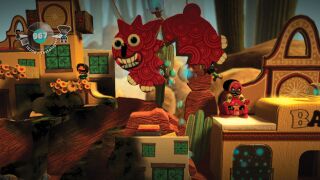 Boom Town: A screenshot of multiple Sackpeople causing havoc in the town. Official screenshot from the LittleBigPlanet Website.