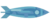 Sticker Cosmos Object Blue Rocket.png