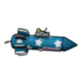 Blue Rocket Icon