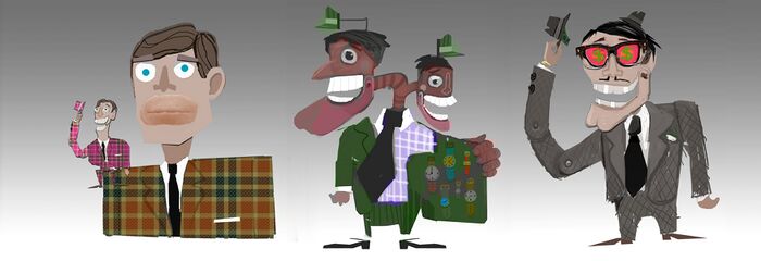 Concept designs of the creator curator - Don Doubtworthy.